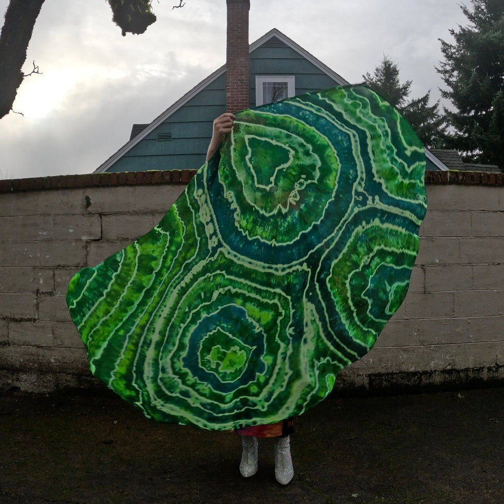 Green Geode Weighted Veil