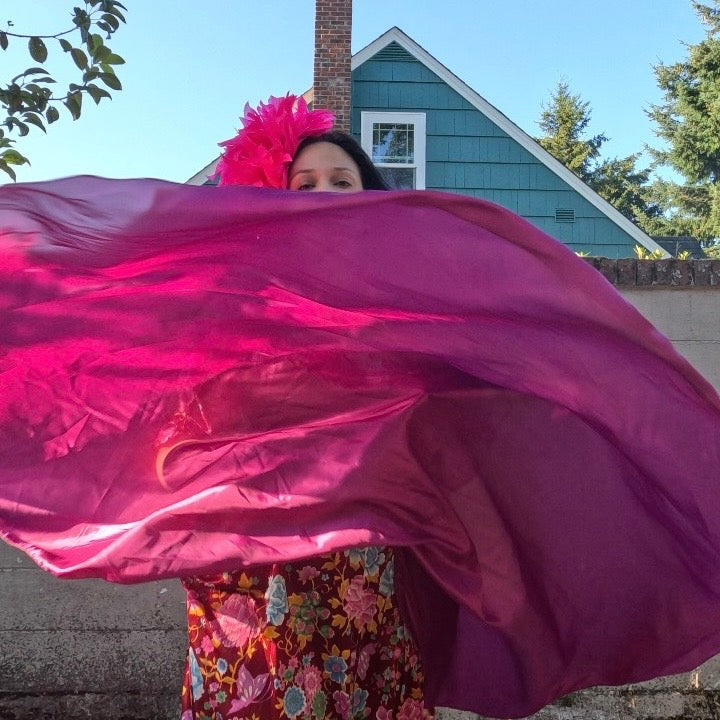 Raspberry Budget Weighted Veil