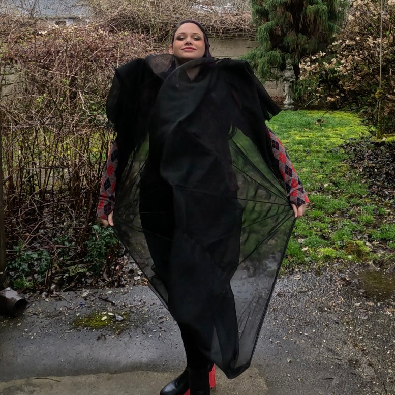 Fishbone Fans (Poly-Chiffon)