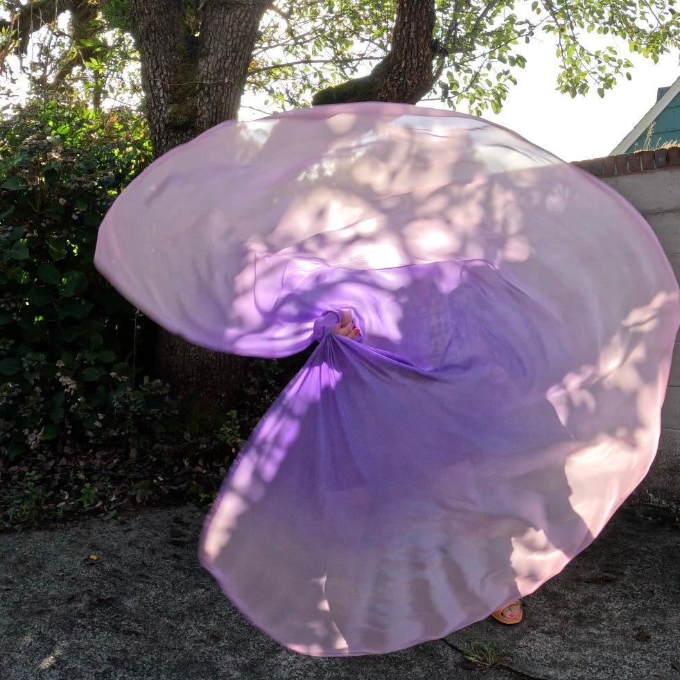 Pastel Ombré Weighted Veil