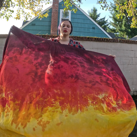 Fall Flame Weighted Veil