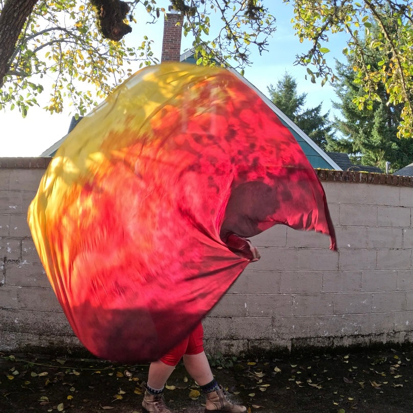 Fall Flame Weighted Veil