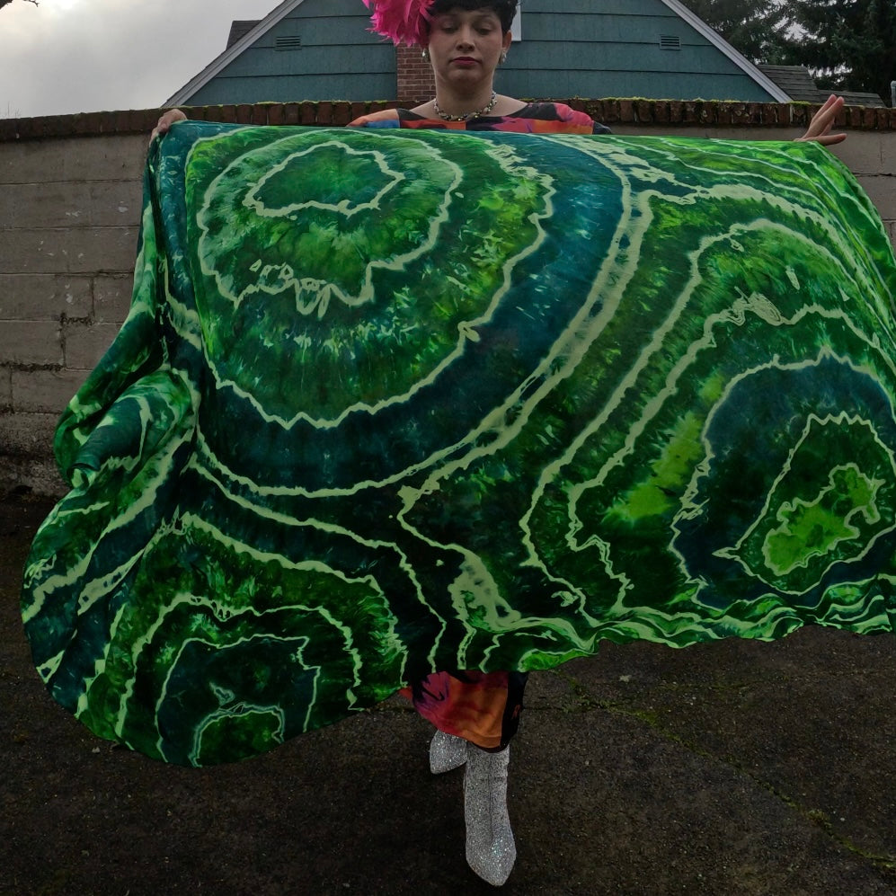 Green Geode Weighted Veil