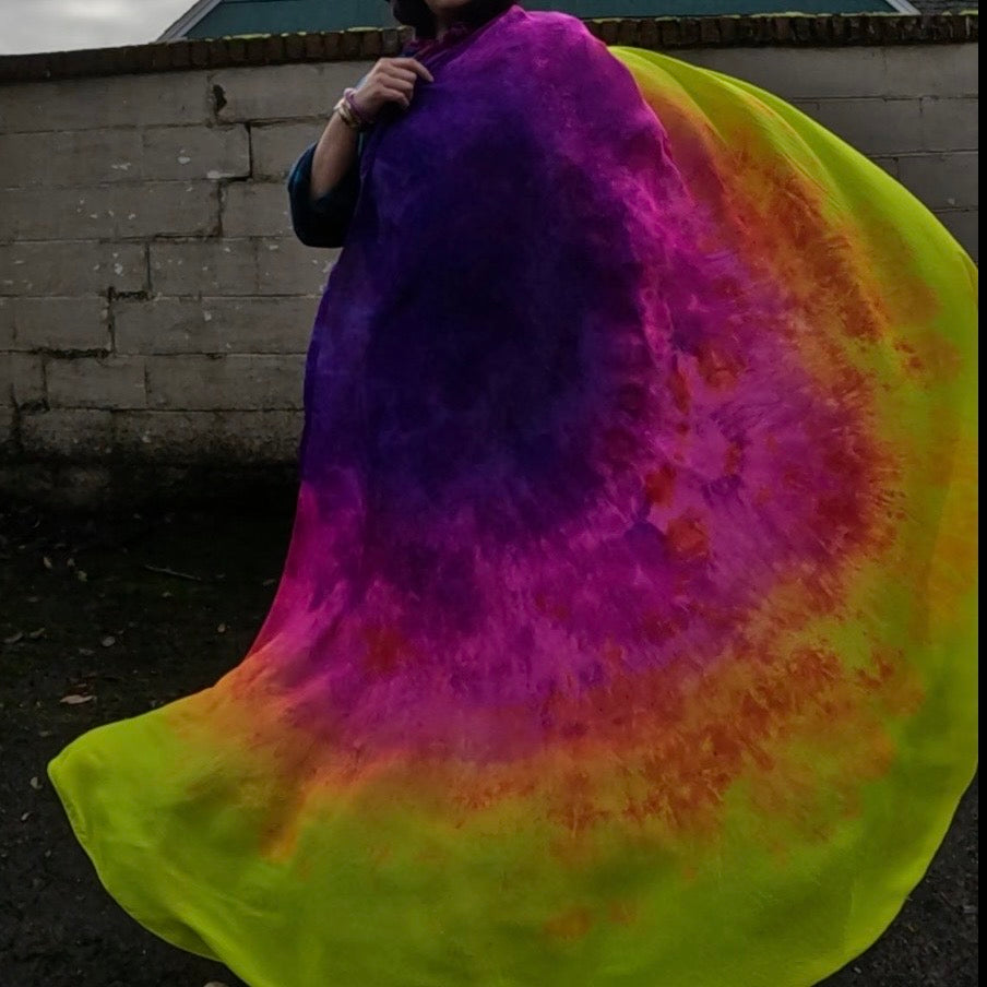 Large UV Sunset Weighted Veil
