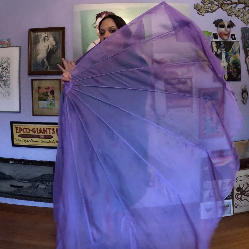 Fishbone Fans (Poly-Chiffon)