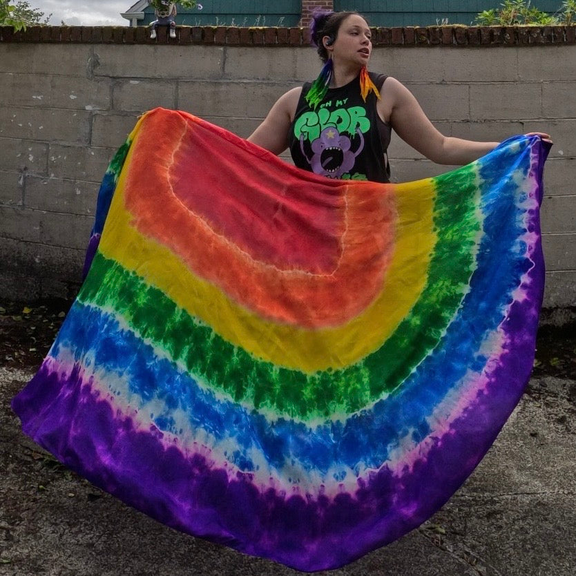 Classic Rainbow LARGE Weighted Veil