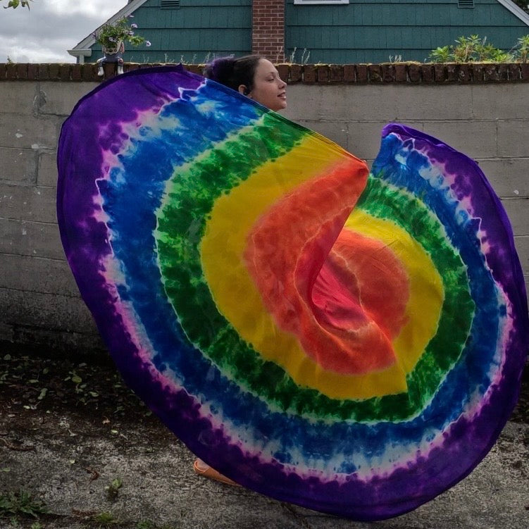 Classic Rainbow LARGE Weighted Veil