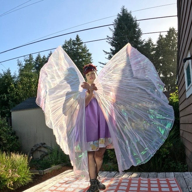 Pearl Organza Fishbone Fans