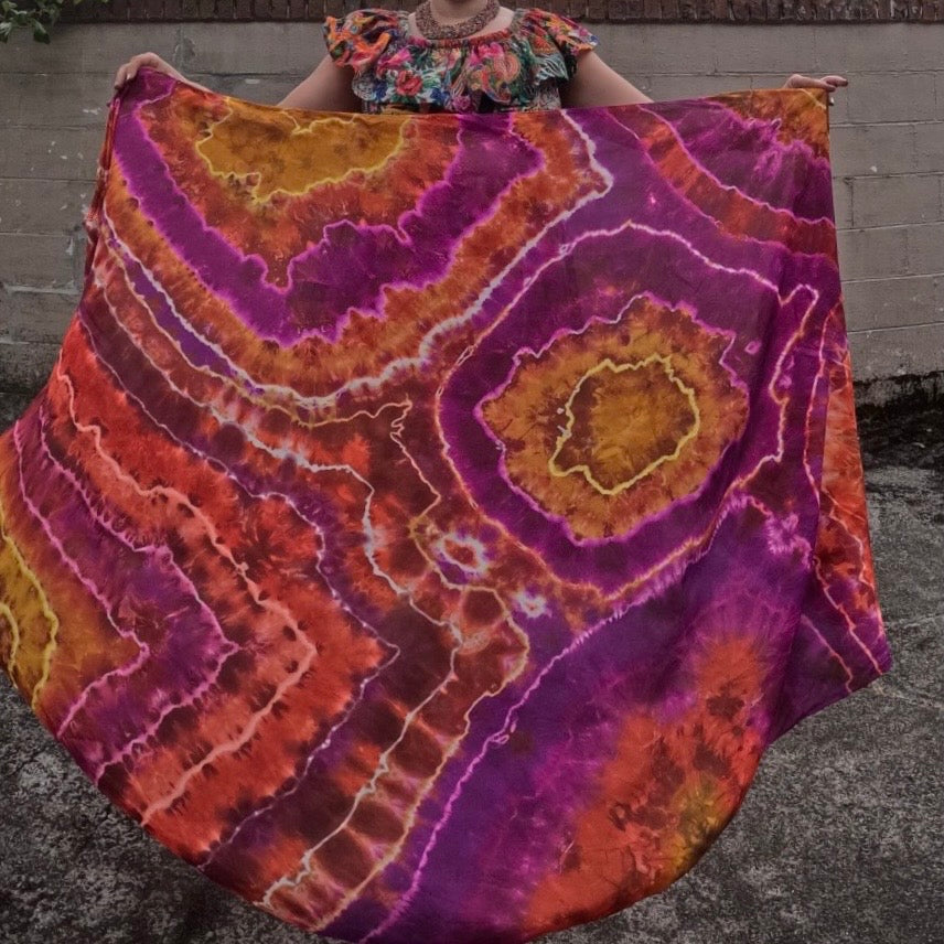Autumn Geode Weighted Veil