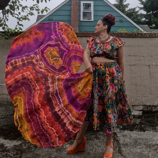 Autumn Geode Weighted Veil