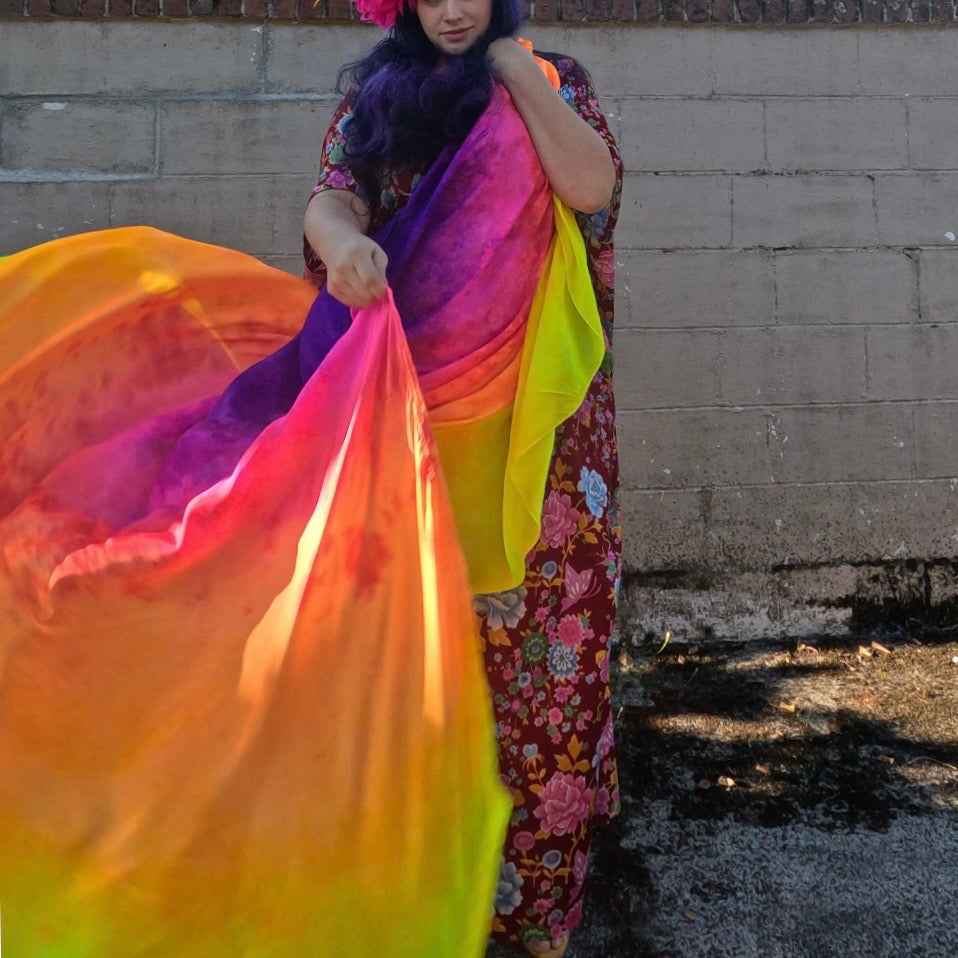 XL UV Sunset Weighted Veil