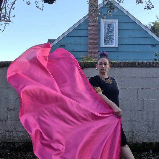 Marilyn Pink Budget Weighted Veil