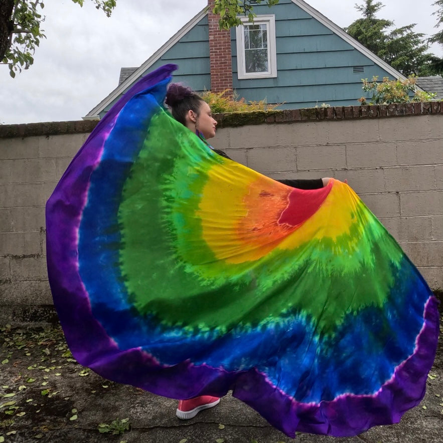 Pride Rainbow Weighted Veil (2 1/2 yard)