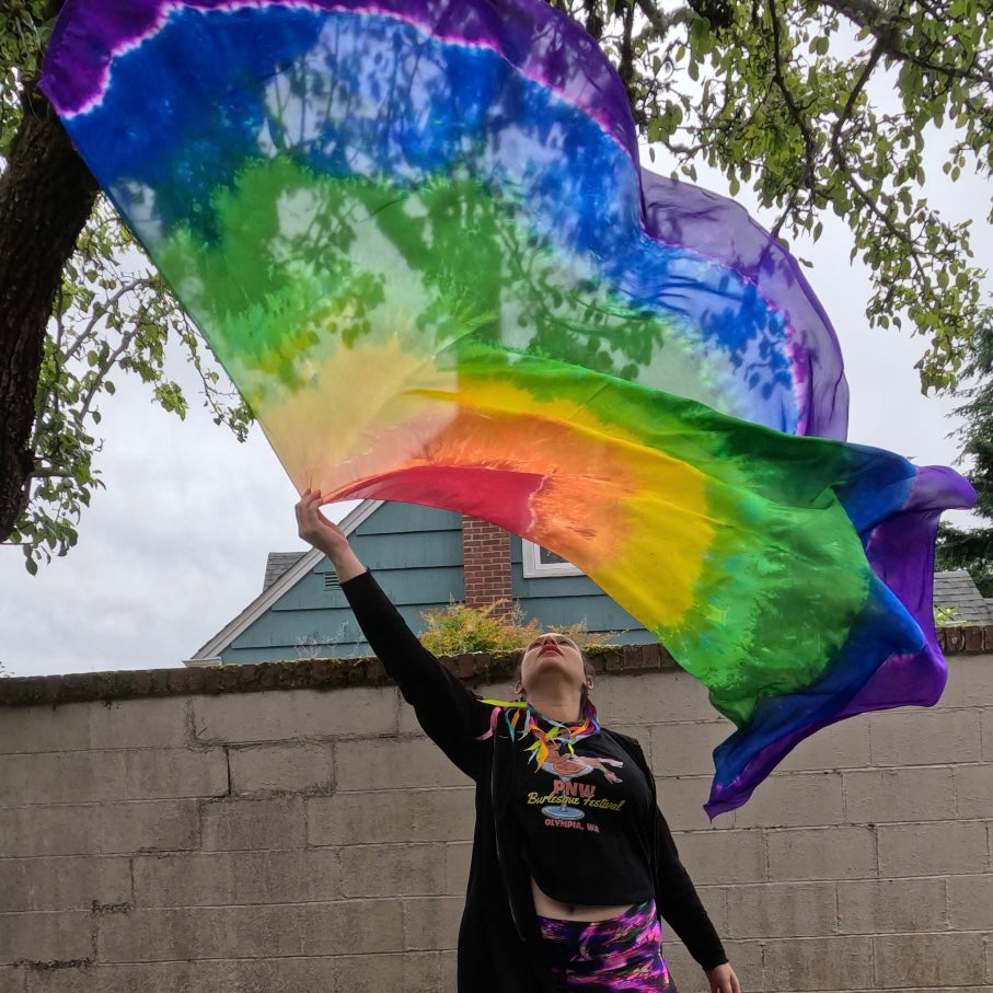 Pride Rainbow Weighted Veil (2 1/2 yard)