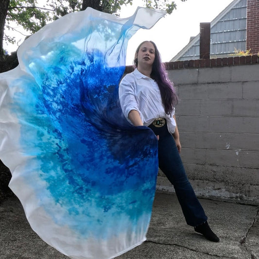 Ocean Ombré Weighted Veil (2 1/2 yard)