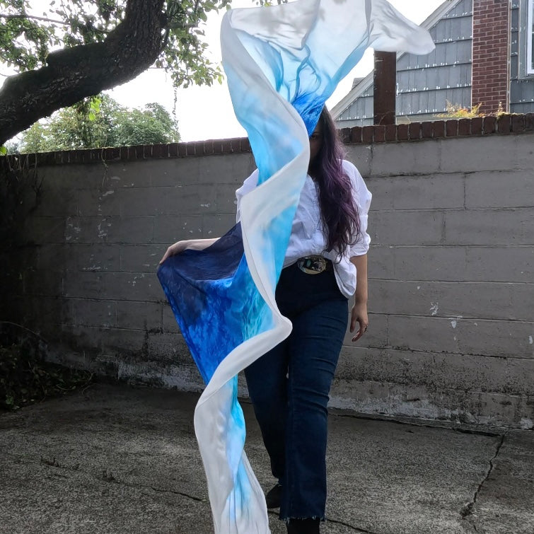 Ocean Ombré Weighted Veil (2 1/2 yard)