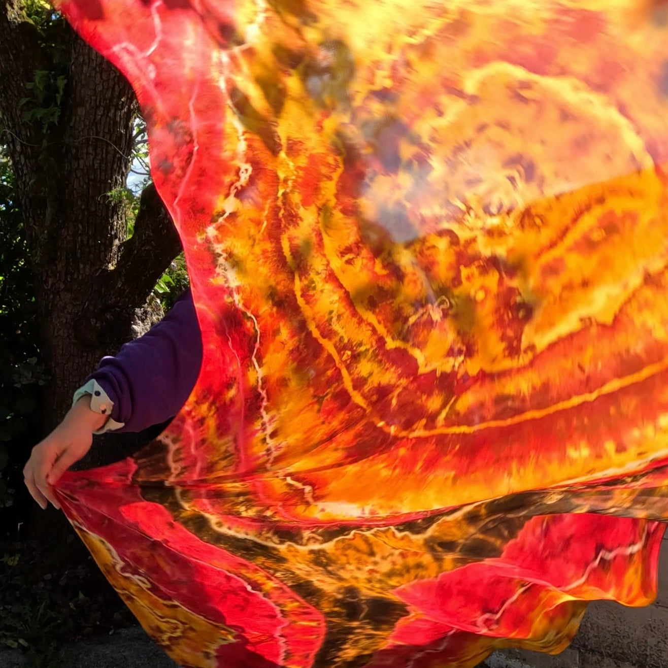 Autumnal Geode Weighted Veil