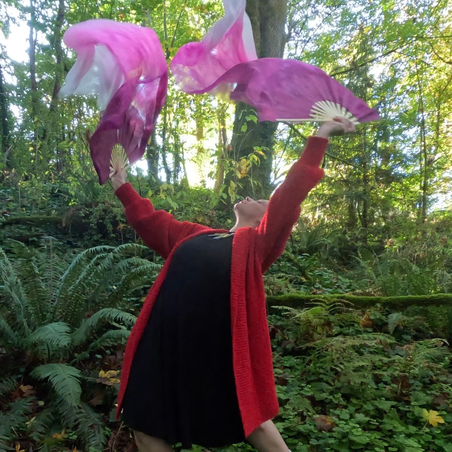 Cherry Blossom Silk Fans