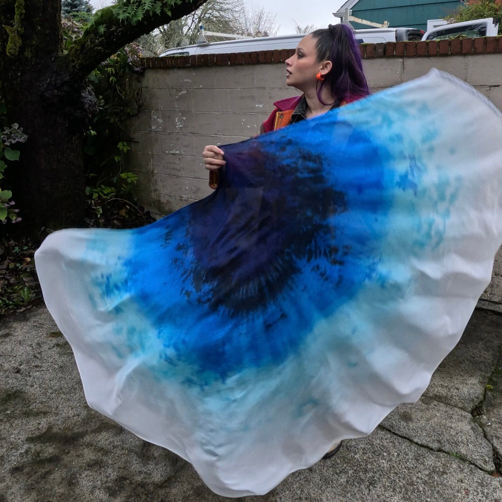 Ocean Ombré Weighted Veil