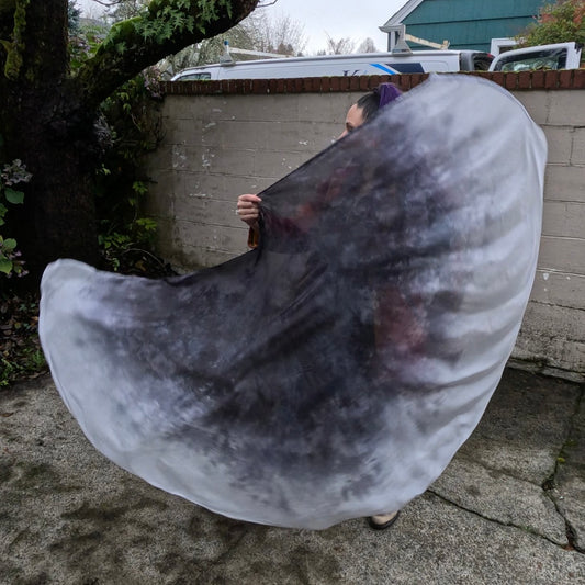 Smoke Textured Weighted Veil