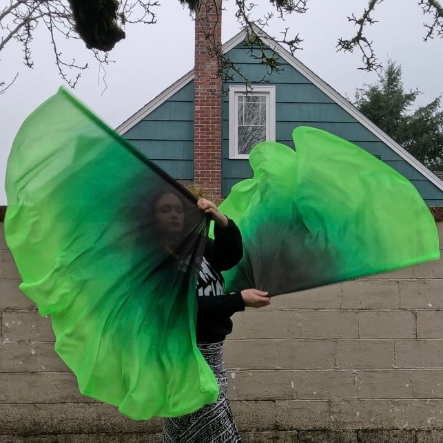 Green Ombré Flags