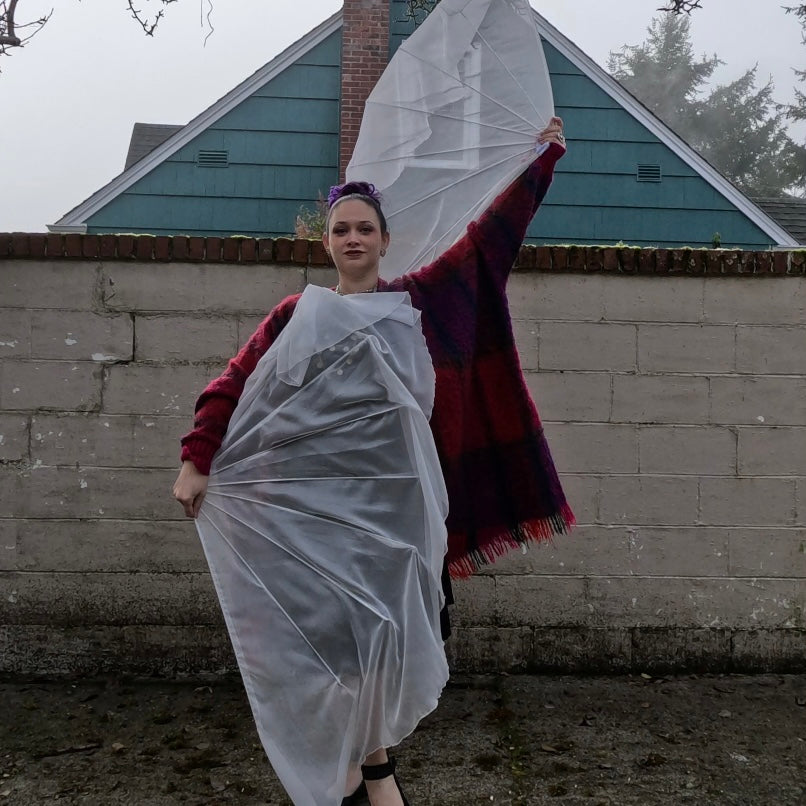 Fishbone Fans (Poly-Chiffon)