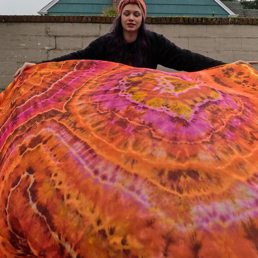 UNWEIGHTED Orange Geode Veil