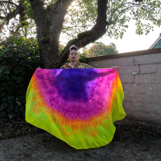 Large UV Silk Weighted Veil